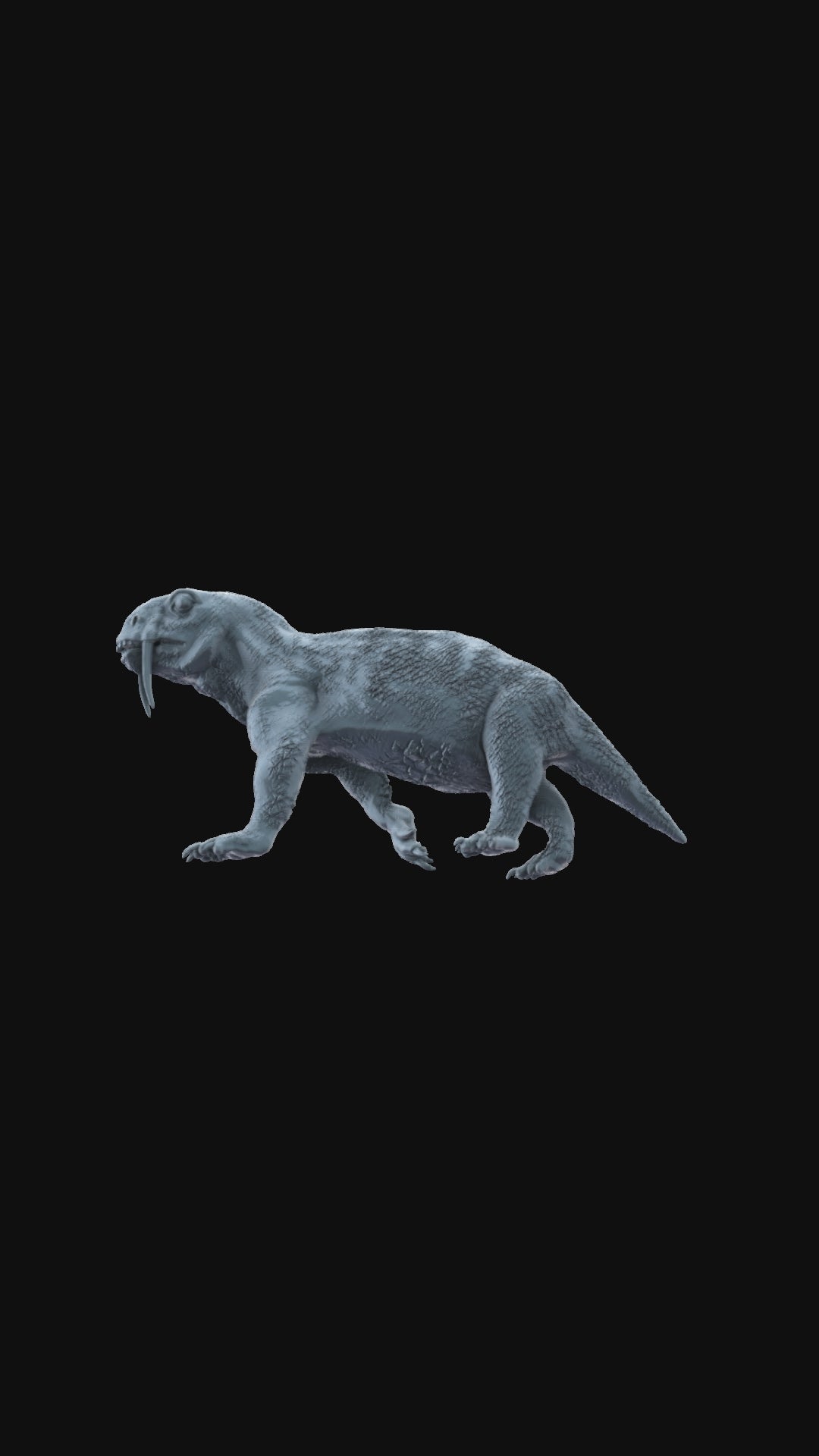 3D printed Tiarajudens walking 360 degree view