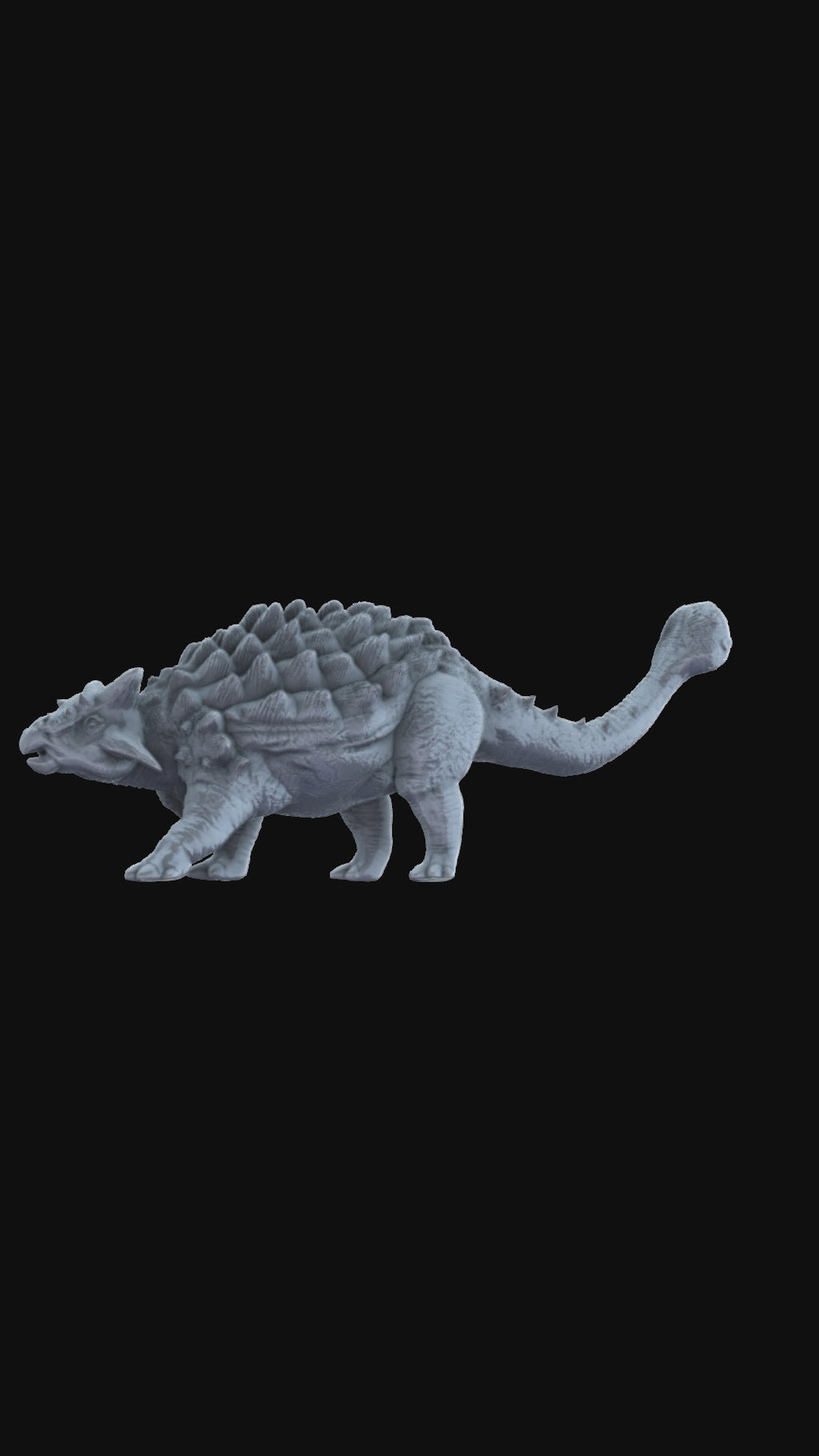 3D printed Ankylosaurus 360 degree view