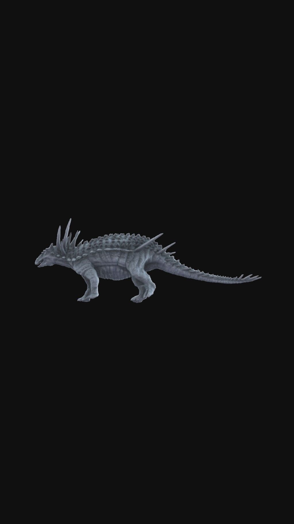 3d printed Spicomellus standing 360 degree view