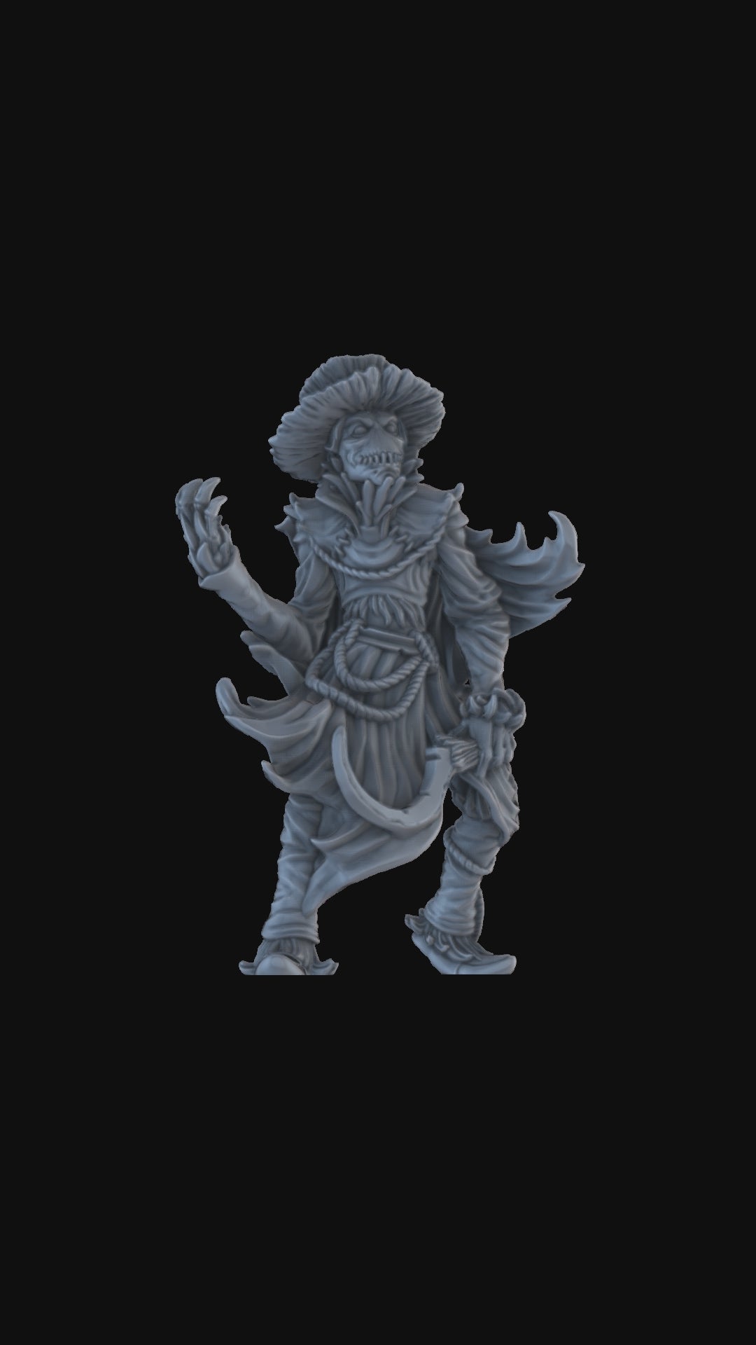 Animated Scarecrow 360 degree view