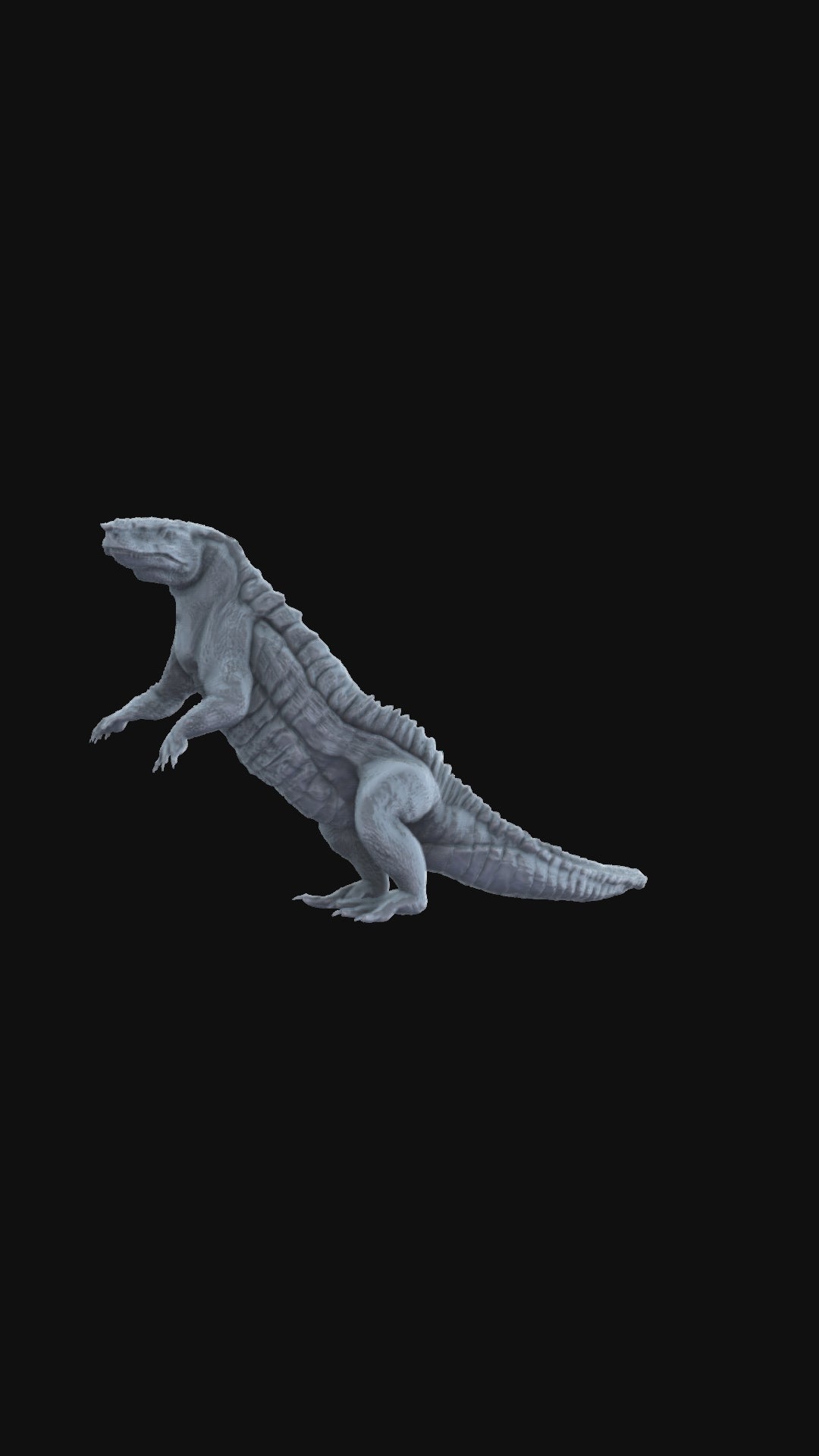 360-degree Aetosauroides miniature, rotating product view, detailed sculpt.